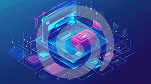 Digital data processing on an isometric technology platform