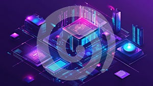 Digital data processing network with glowing server architecture