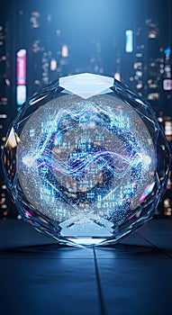 Digital data sphere.