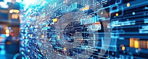 Digital Data Stream Abstract Technology Background