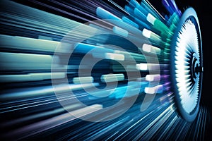 digital data stream. cyberbit data flow. generated by AI