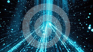 Digital data stream forming abstract technological background