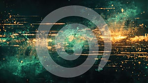 Digital data stream forming abstract technology network background