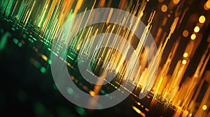 Digital data stream forming a vibrant abstract technology background