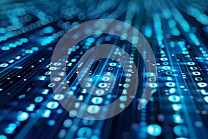 Digital data stream matrix background