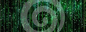 Digital data stream matrix background