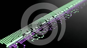 Digital data stream matrix network display