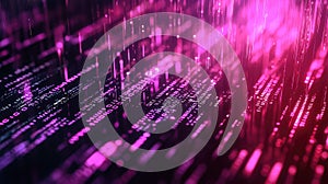 Digital data stream technology cyber security concept