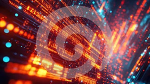 Digital data stream transferring information in cyberspace