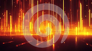 Digital data stream transferring information on a reflective surface