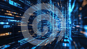 Digital data stream transferring through virtual network cyberspace