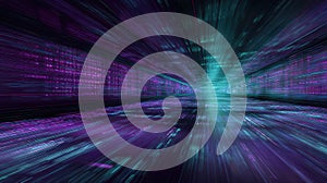 Digital data stream tunnel with binary code