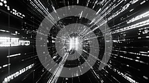 Digital data stream tunnel matrix converging network