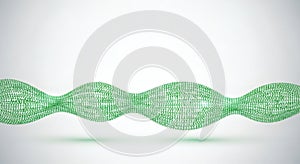 Digital Data Stream Wave