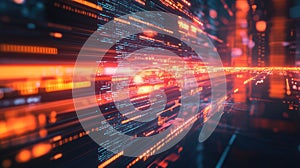 Digital data streaming in abstract network corridor