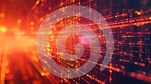 Digital data streaming in abstract red network