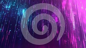 Digital data streaming background representing cyber technology