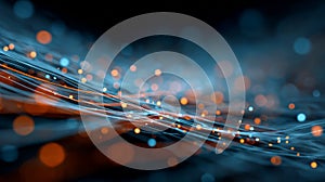 Digital data streaming in fiber optic network