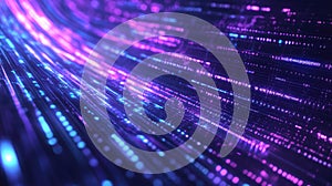 Digital data streaming network information technology concept