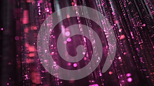 Digital data streams creating abstract glowing background texture