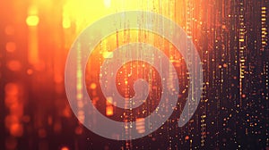 Digital data streams flowing, representing big data concept