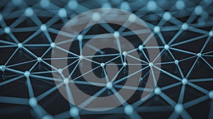 Digital data streams with glowing lines and binary code