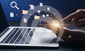 Digital Data Synchronization and Cloud Connectivity Between Smartphone and Laptop