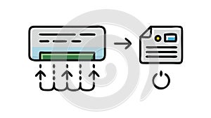 Digital Data Transfer File Upload Download Process, vector design Generative AI