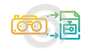 Digital Data Transfer and Media Management, Technology, vector design Generative AI