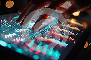 Digital Data Visualization Touchscreen