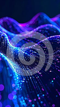 Digital Data Wave Abstract Background