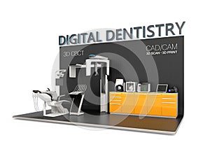 Digital dentistry concept