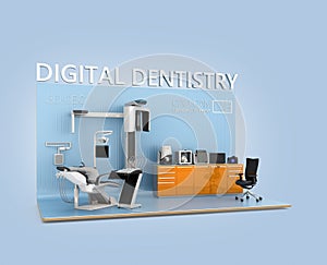 Digital dentistry concept photo