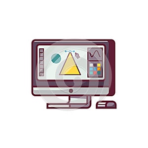 Digital Designer Monitor Icon