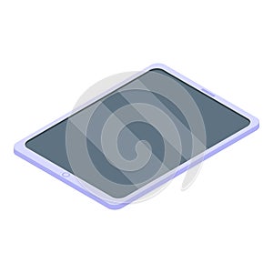 Digital detoxing tablet icon, isometric style photo