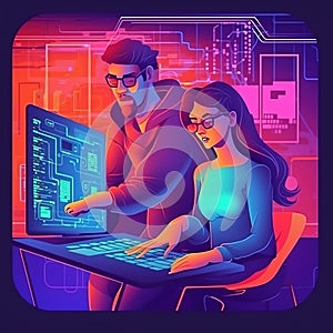 Digital Device Computer Connecting Internet Online