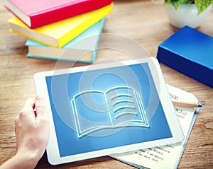 Digital Device Display Network Social Technology Concept