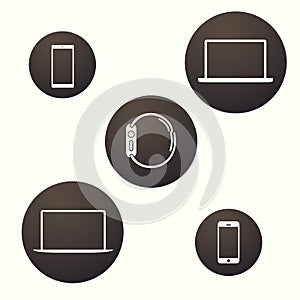 Digital devices icons