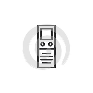 Digital Dictaphone outline icon