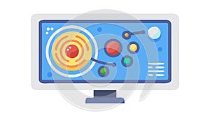 Digital Display - Data Visualization Technology, vector design Generative AI