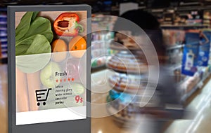 digital display Intelligent Digital moniter Interactive artificial intelligence digital advertisement Signage photo