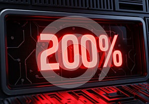 A digital display shows 