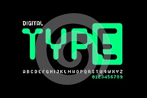 Digital display typeface