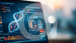 Digital DNA Analysis on a Computer Screen with Data Visualizations