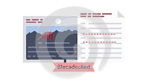 Digital Document Data, Information Management System, vector design Generative AI