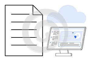 Digital Document Management with Cloud Integration and Data Visualization