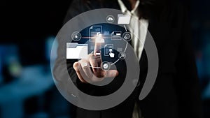 Digital Document Management and Secure File Access Latch