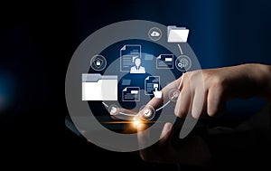 Digital Document Management and Secure File Access Latch