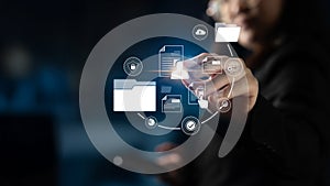 Digital Document Management and Secure File Access Latch