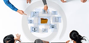 Digital document management system for file organization and data storage. Fermion